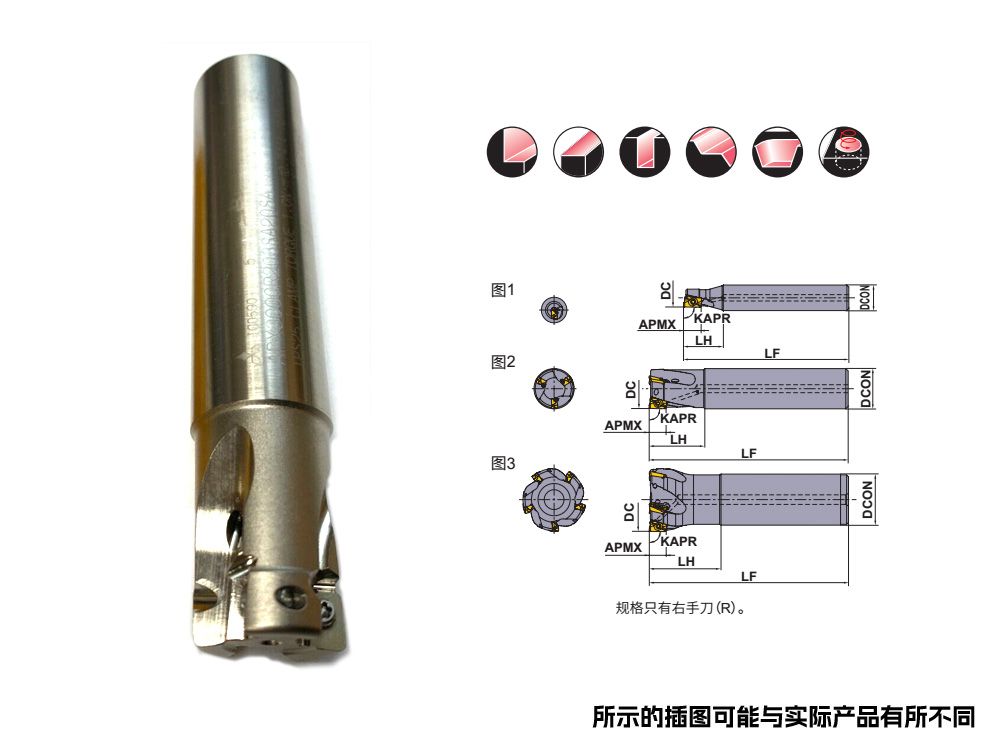 AOMT12方肩銑刀桿APXC3000R